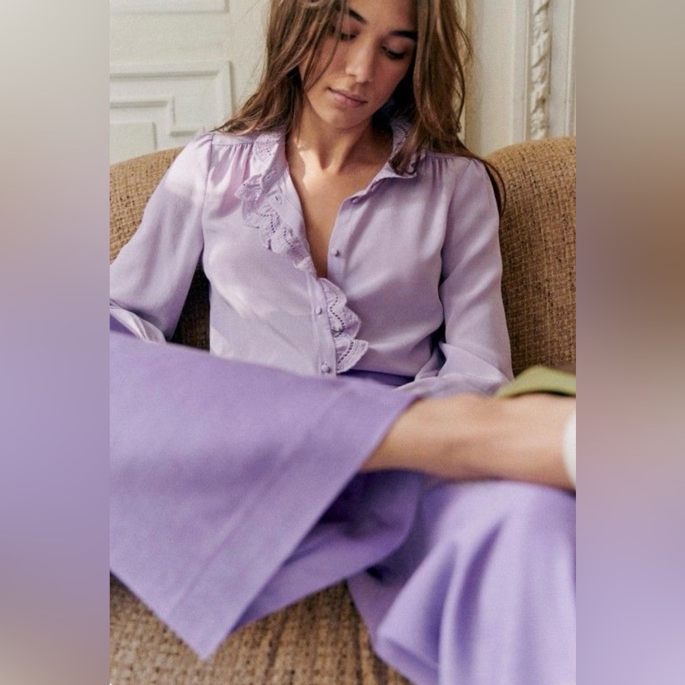 Sezane Chlo silk shirt